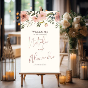 Clear Acrylic Statement Wedding Sign