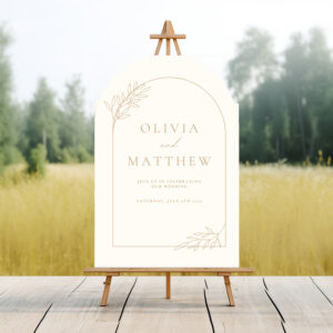 Personalized Clear Acrylic Wedding Sign