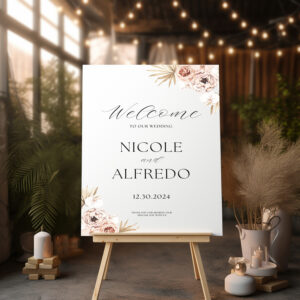 Acrylic Welcome Wedding Sign