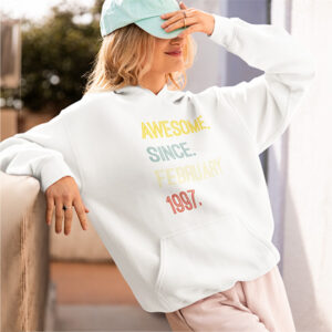 Retro Awesome Since Birthday Hooded Sweatshirt