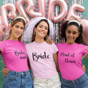 Cute Bachelorette Party Shirts for Bride and Bride Squad