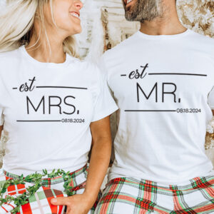 Custom Mr and Mrs T-Shirts