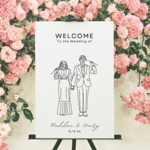 Classic Acrylic Wedding Welcome Display