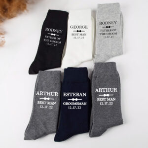 Personalized Wedding Party Socks