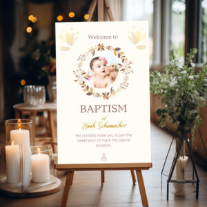 Baptism Acrylic Welcome Board